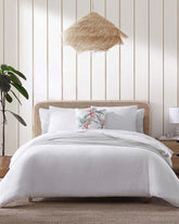 Tommy Bahama | Wicker Woven 3-Piece Full/Queen Comforter Set / White