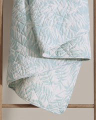 Tommy Bahama | Art of Palms Reversible 3-Piece King Quilt Set / Blue