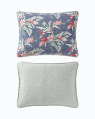 Tommy Bahama | Floral Enchantment Reversible 3-Piece Full/Queen Quilt Set / Deep Blue