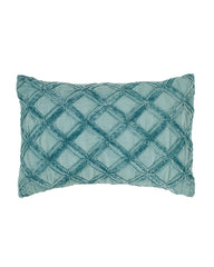 Tommy Bahama | Chenille Diamond Blue Throw Pillow / Blue