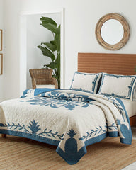 Tommy Bahama | Aloha Pineapple Full/Queen Quilt / Blue