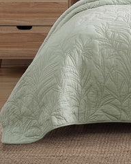 Tommy Bahama | Solid Costa Sera King Quilt / Green