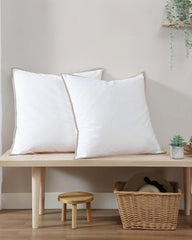 Tommy Bahama | Bahama Basic Canvas White European Shams - Set of 2 / White