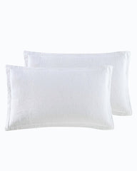 Tommy Bahama | Solid Costa Sera 2-Piece Standard Quilted Sham Set / White