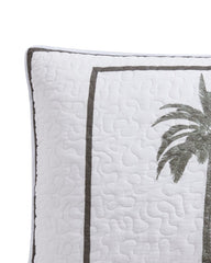 Tommy Bahama | Palm Island Quilted Standard Sham / Grey