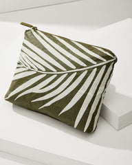 Tommy Bahama | Aloha Collection Shade Small Pouch / Creme/Olive