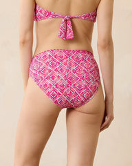 Tommy Bahama | Island Cays Shell Beach High-Waist Bikini Bottoms / Passion Pink