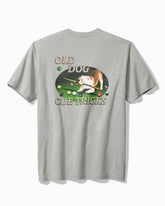 Tommy Bahama | Old Dogs, Cue Tricks Graphic Pocket T-Shirt / Grey Heather