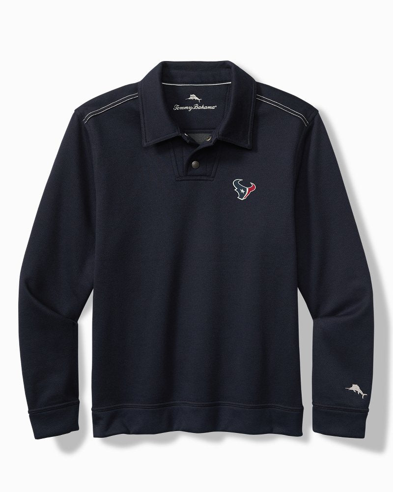 Tommy Bahama | NFL Endzoner Long-Sleeve Snap Polo / houston_texans