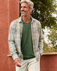 Tommy Bahama | Fireside Modesto Stretch Flannel Shirt / Wind's Breath