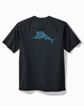 Tommy Bahama | Chill Time Surf IslandZone® Short-Sleeve Rash Guard / Jet Black