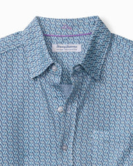Tommy Bahama | San Lucio Plaza Geo Knit Stretch Shirt / Island Navy