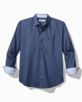 Tommy Bahama | Sarasota Stretch Ventura Isles IslandZone® Stripe Shirt / Island Navy