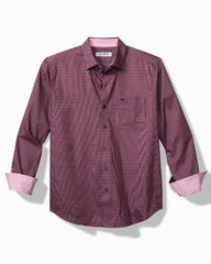 Tommy Bahama | Sarasota Stretch Ventura Isles IslandZone® Stripe Shirt / Grape Wine