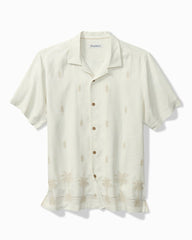 Tommy Bahama | Pina Palms Embroidered Silk Camp Shirt / Continental