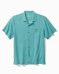Tommy Bahama | Retro Lounge Silk Camp Shirt / Como Blue