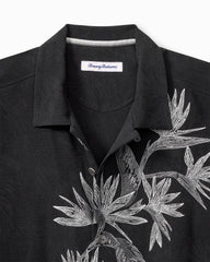 Tommy Bahama | Across Paradise Silk Camp Shirt / Black