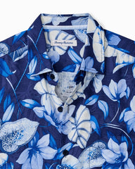 Tommy Bahama | Azure Escape Silk Camp Shirt / Royal Indigo