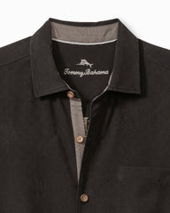 Tommy Bahama | Call Me Old Fashioned Silk Camp Shirt / Black