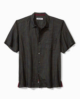Tommy Bahama | Coconut Point Prismatic Check IslandZone® Camp Shirt / Black