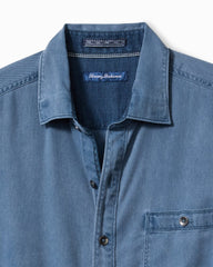 Tommy Bahama | Ocean Wash Twill Long-Sleeve Shirt / Bering Blue