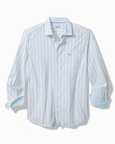 Tommy Bahama | Sarasota Stretch Marina Stripe IslandZone® Shirt / Seven Seas