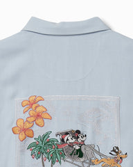 Tommy Bahama | Disney Huladay Sleigh Ride Silk Camp Shirt / Silvery Blue