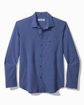 Tommy Bahama | Bahama Coast Sands IslandZone® Long-Sleeve Shirt / Classic Blue