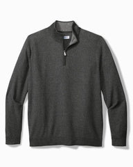 Tommy Bahama | Coolside Legend Half-Zip IslandZone® Sweater / Grey Mist