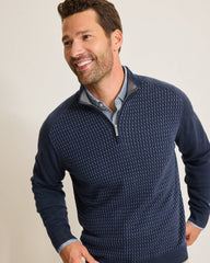 Tommy Bahama | Coastal Shores Half-Zip Sweater / Navy