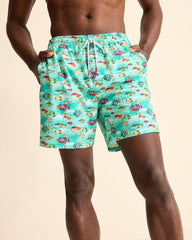 Tommy Bahama | Naples Fintastic 6-Inch Swim Trunks / Kohala Teal