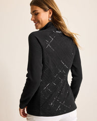 Tommy Bahama | Aruba Diamond Days Embroidered Full-Zip Sweatshirt / Black