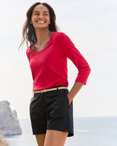 Tommy Bahama | Ashby Isles Scoop-Neck 3/4-Sleeve T-Shirt / Tango Red