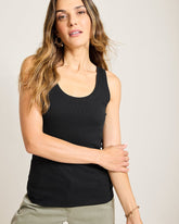 Tommy Bahama | Sunset Bay Ribbed Tank Top / Black