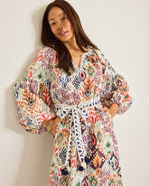 Tommy Bahama | Vista Cove Long-Sleeve Midi Dress / White Sand