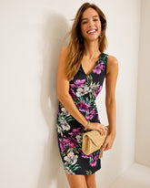 Tommy Bahama | Darcy Villa Garden V-Neck Sheath Dress / Black