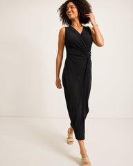 Tommy Bahama | Clara Glimmer Maxi Wrap Dress / Black