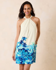 Tommy Bahama | Ocean Side Views Silk Halter Dress / Coconut