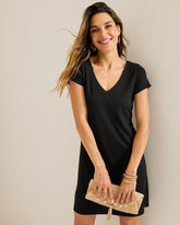 Tommy Bahama | Darcy V-Neck Short Dress / Black
