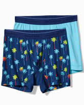Tommy Bahama | Aloha Print Tech Boxer Briefs - 2-Pack / Island Navy