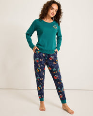 Tommy Bahama | Disney Long Sleeve & Pants Family Pajama Set / Tropical Teal