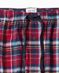 Tommy Bahama | Flannel Plaid Pajama Pants / Beet Red