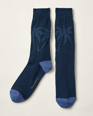 Tommy Bahama | Reflection Texture Palm Socks / Navy