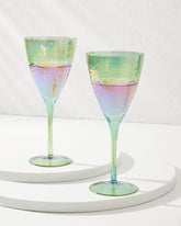 Tommy Bahama | Luster Wine Glasses — Set of 2 / Light Blue
