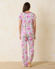 Tommy Bahama | Jersey Short Sleeve & Pants Pajama Set / Blushing