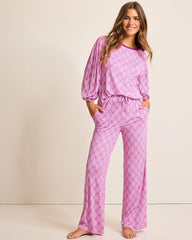 Tommy Bahama | Jersey 3/4-Sleeve & Pants Pajama Set / Iced Purple