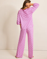 Tommy Bahama | Jersey 3/4-Sleeve & Pants Pajama Set / Iced Purple