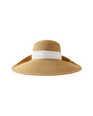 Tommy Bahama | Ultra-Braid Bow Sun Hat / White