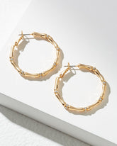 Tommy Bahama | Island Essence Bamboo Hoop Earrings / Gold