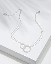 Tommy Bahama | Island Essence Double Loop Bamboo Necklace / Silver